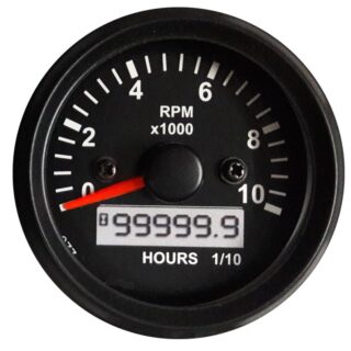 TACHOMETER 10000 RPM WITH LCD HOUR  52MM DIAMETER