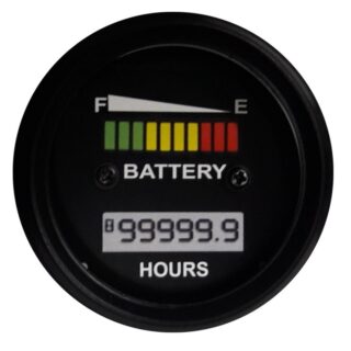 VOLTMETER 8-16V , 16-32V, 32-48V WITH HOUR METER