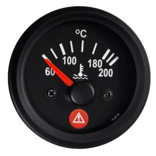TEMPERATURE GAUGE 60-200 C WITH WARNING