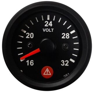 VOLTMETER ELECTRONIC 16-32V WITH WARNING