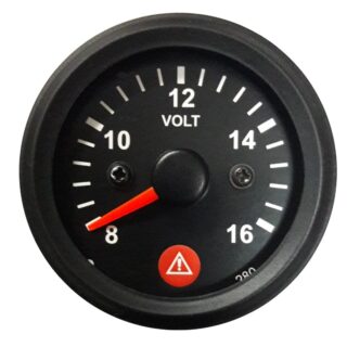 VOLTMETER ELECTRONIC 8-16V WITH WARNING