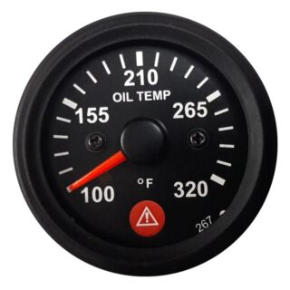 TEMPERATURE GAUGE 100-320 F WITH WARNING