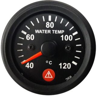 TEMPERATURE GAUGE 40-120 C WITH WARNING
