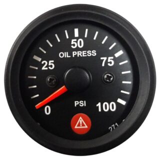 OIL PRESSURE GAUGE ELECTRONIC 0-100 PSI WITH WARNING