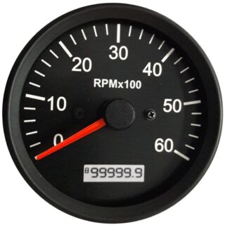 TACHOMETER 6000 RPM WITH LCD HOUR