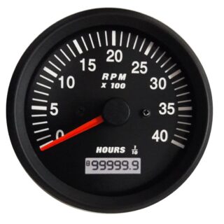TACHOMETER 4000 RPM WITH LCD HOUR